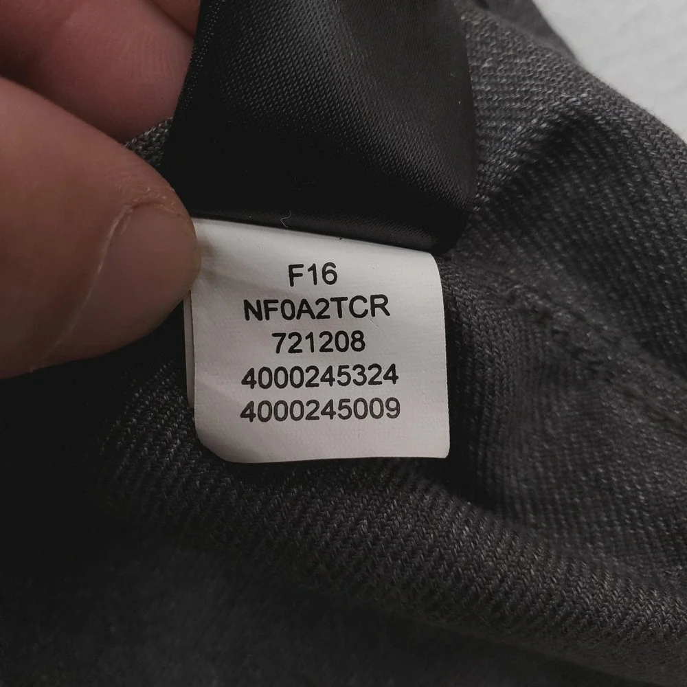 North Face Shirt Mens XL Gray Thermocore Twill Button Down Long Sleeve Outdoor